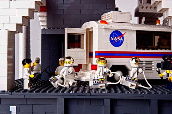 Whoa! A Saturn V Rocket Created With 120,000 Lego Bricks