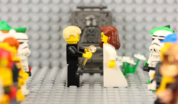 A Romantic Marriage Proposal In Lego Stop Motion