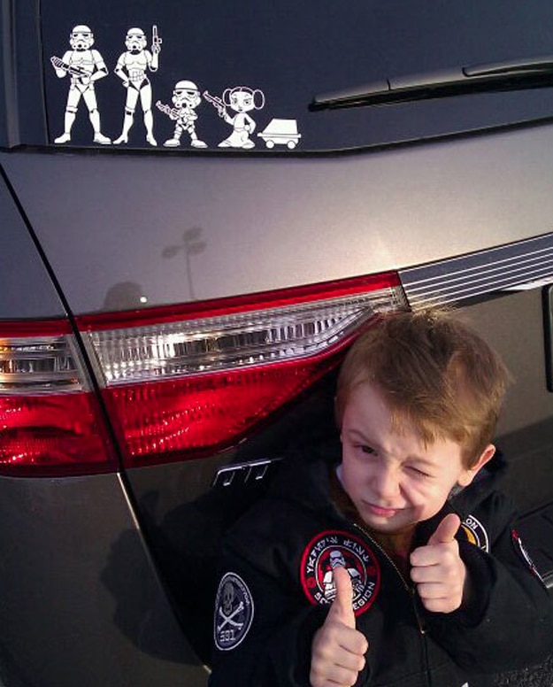 Star Wars Family Car Decals For Moms, Dads, Kids & Pets