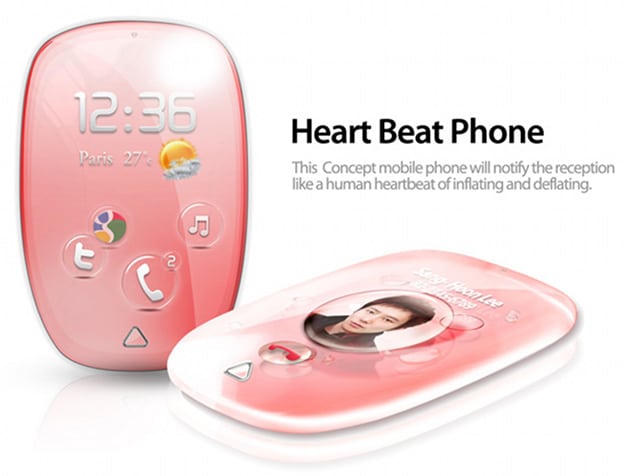 Heartbeat Phone: The Smartphone With A Beating, Ringing Heart