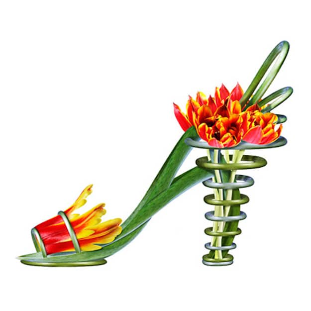 Botanical Beauties: Stilettos, Wedges & Pumps Made From Flowers
