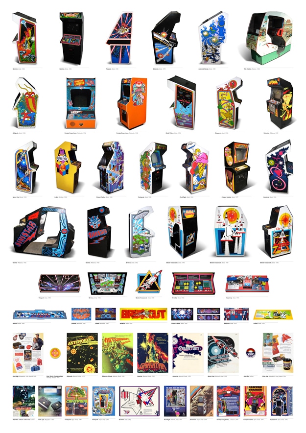 Arcade Art: Massive Vintage Video Game Chart