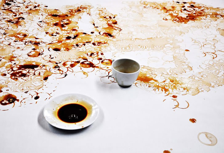 Incredible Coffee Spill Portrait