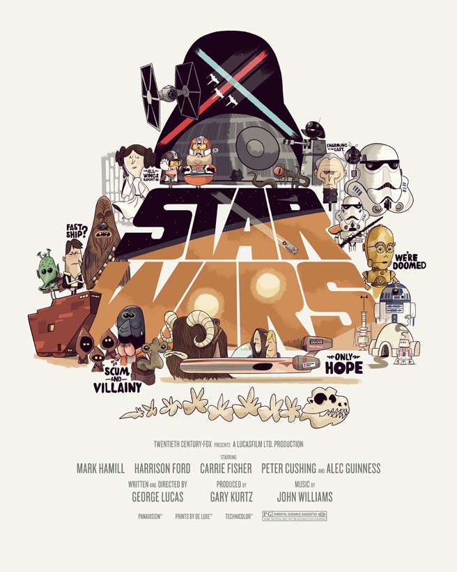 Fan Created Star Wars Trilogy Posters Put The Geek Back In Them