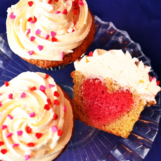 I Heart You Cupcakes: Bake A Red Heart Surprise Inside
