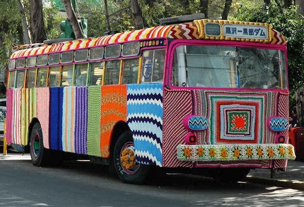 Original & Fun Yarn Bombing To Brighten Your Day With Colors