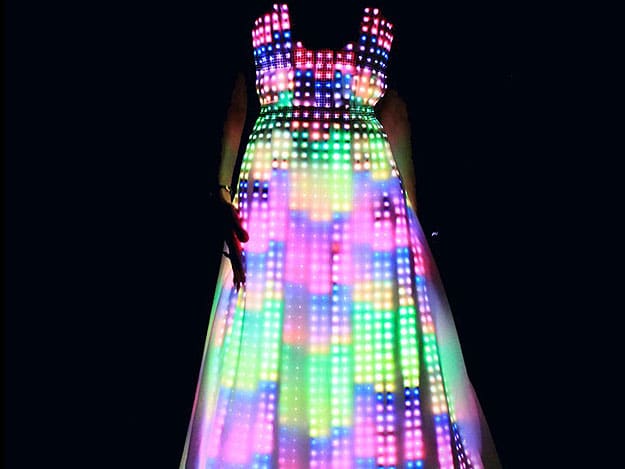 Geek Style: A Dress Made With 10,000 Embroidered LEDs