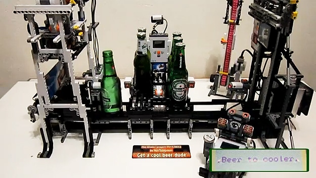 Lego Beer Machine Opens & Cools Your Beer Like A Boss