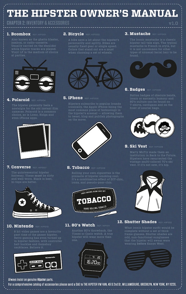 The Hipster Owner’s Manual [Infographic]