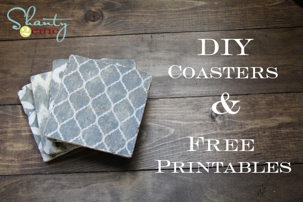 Creative Weekend Project: DIY Shabby Chic Drink Coasters
