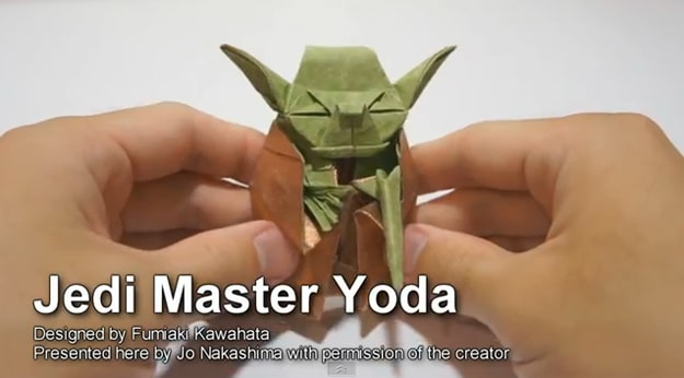 Origami Jedi Master Papercraft Yoda