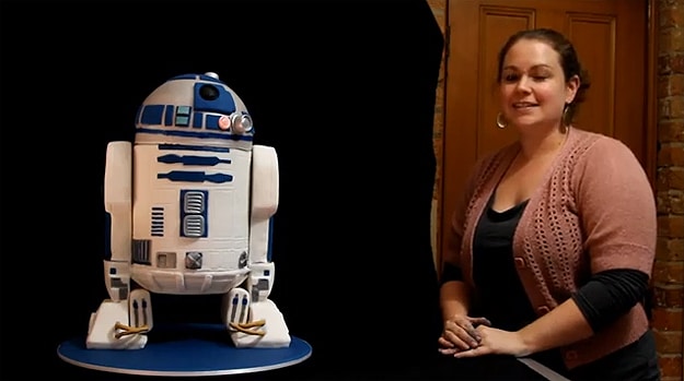 Realistic R2-D2 3D Cake Complete With Sound Module