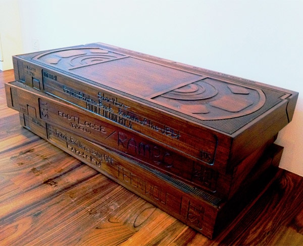 Wooden VHS Coffee Table Is A Retro Dreamer’s Ultimate Fix