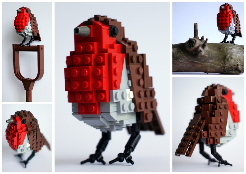 6 Beautiful British Birds All Created From Lego
