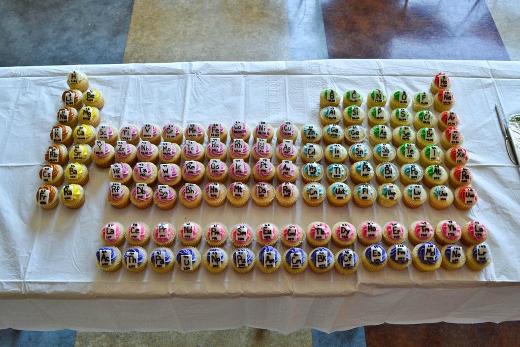Periodic Table Of Cupcakes: Perfect For Chemistry Geeks