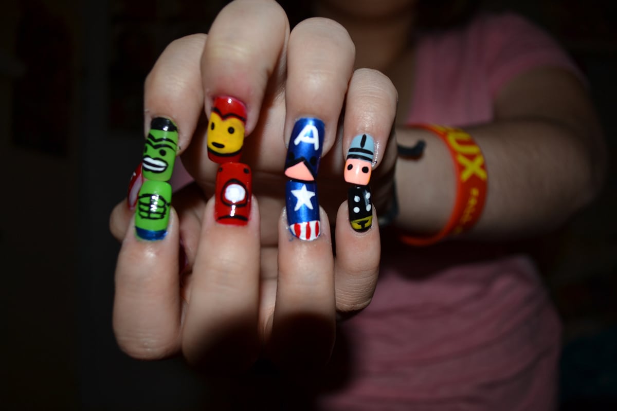 Creative & Colorful Nail Art Inspired By The Avengers