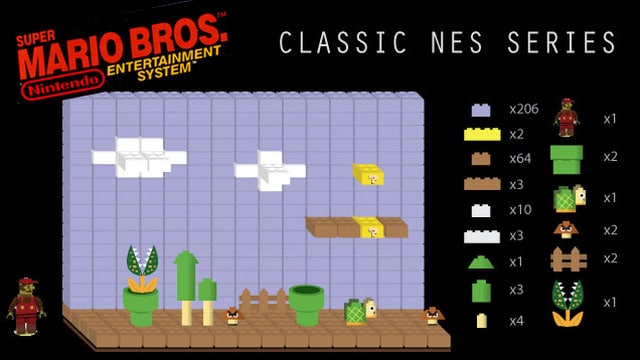 Classic Nintendo Game Scenes Recreated Using Lego