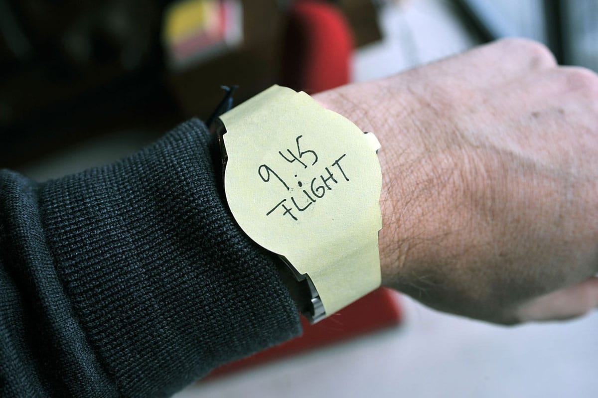 Wear Your Agenda With Wrist Watch Post-It Notes