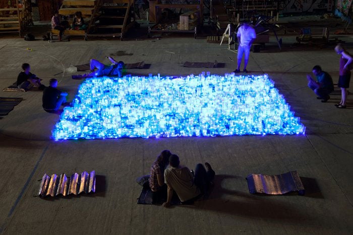 Stunning Swimming Pool Created With 2,000 Cups & Glasses