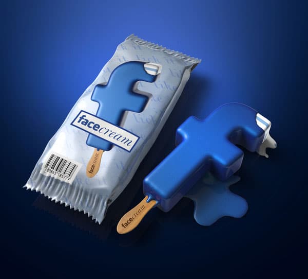Facebook Ice Cream For Facebook Addicts With A Sweet Tooth