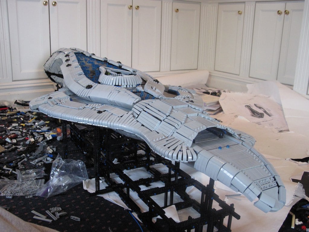Epic 6-Foot Long Lego Halo Assault Carrier