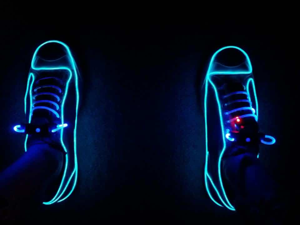 Neon Light Converse Sneakers