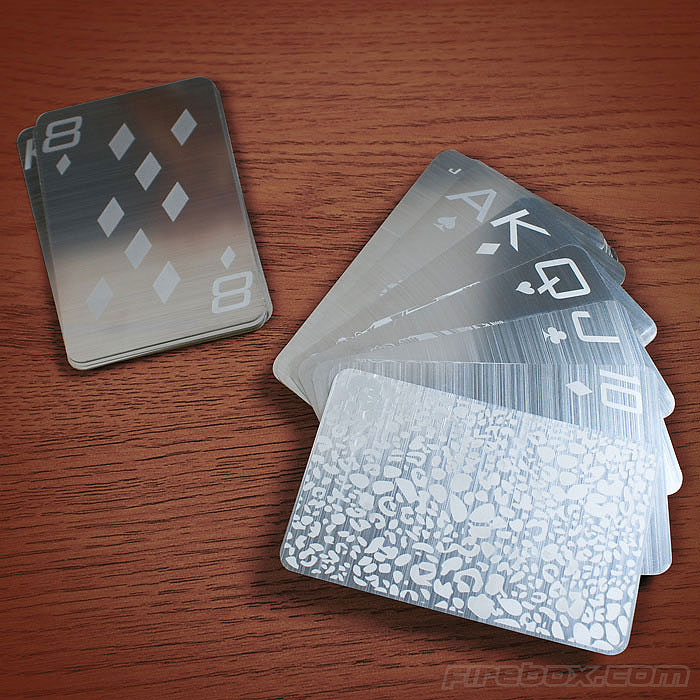 Stainless Steel Playing Cards For Card Sharks With Luxurious Taste