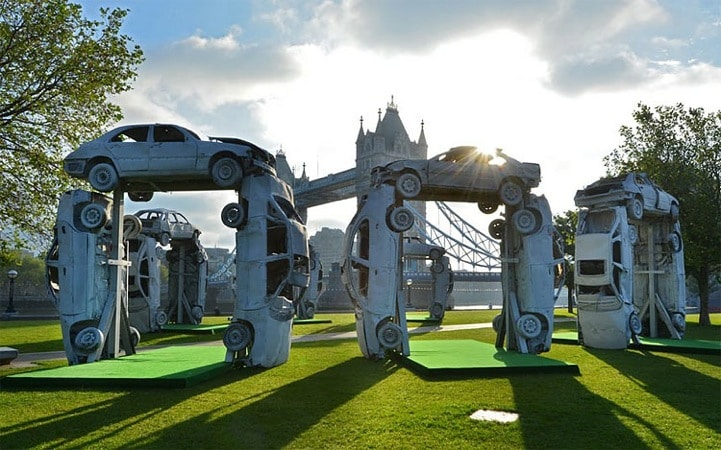 The Art Of Replicating Stonehenge With Cars