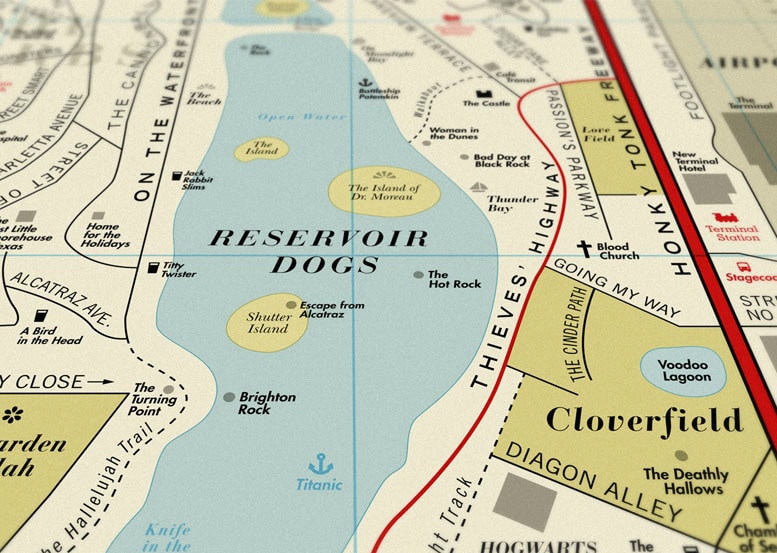 The Ultimate Vintage Style Map For Movie Lovers