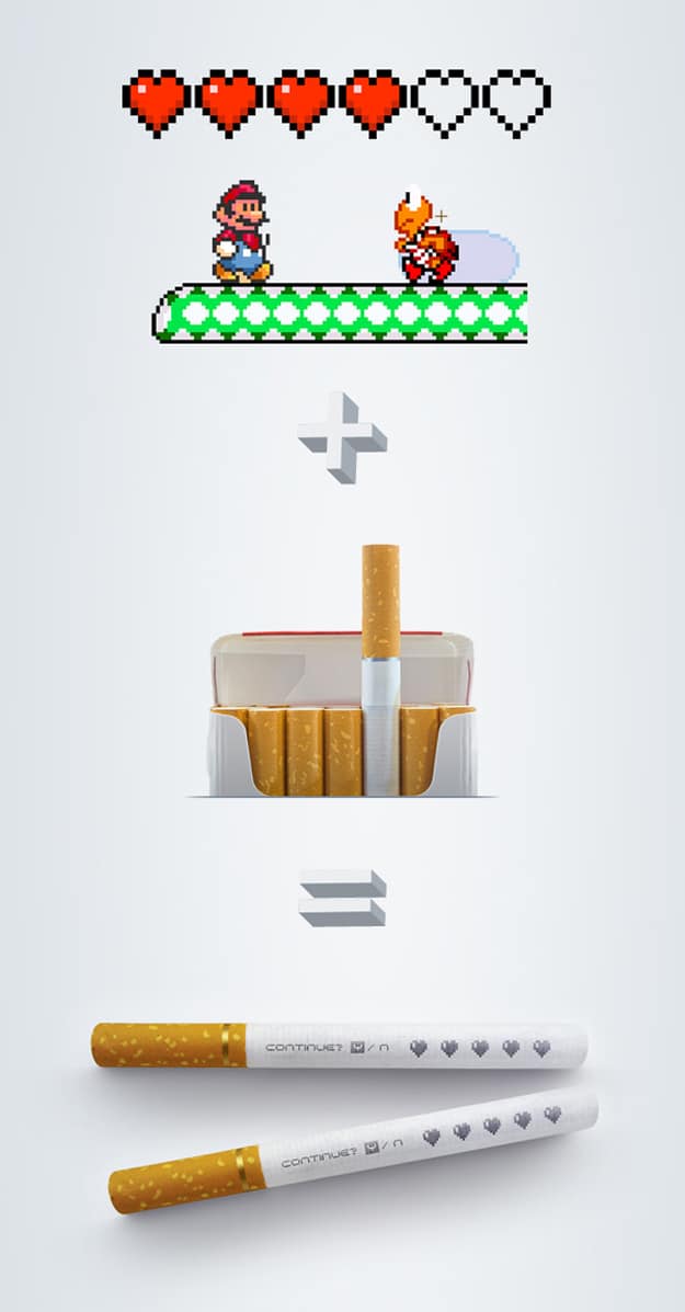 No Games For Smokers: Mario Helps People Quit Smoking