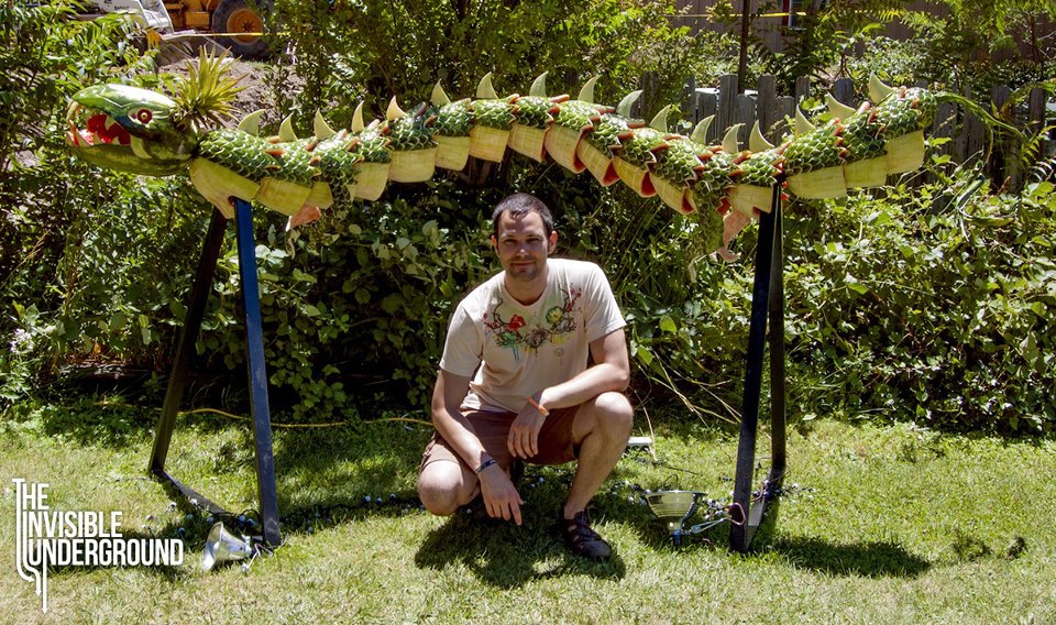 Unbelievable Dragon Built With Watermelons & Pineapples