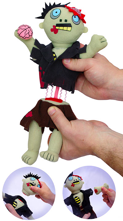Freaky Zombie Plush Doll Asks To Be Dismembered