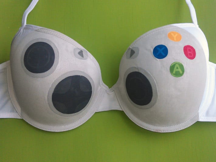 Video Game Controller Bra Spawns Distraction On An Epic Scale