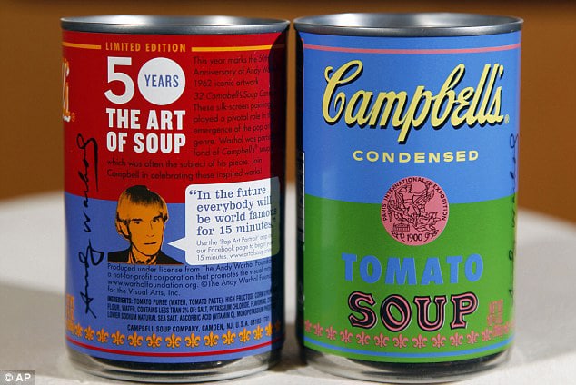 Campbell’s Soup Pop Art Packaging Inspired By Andy Warhol