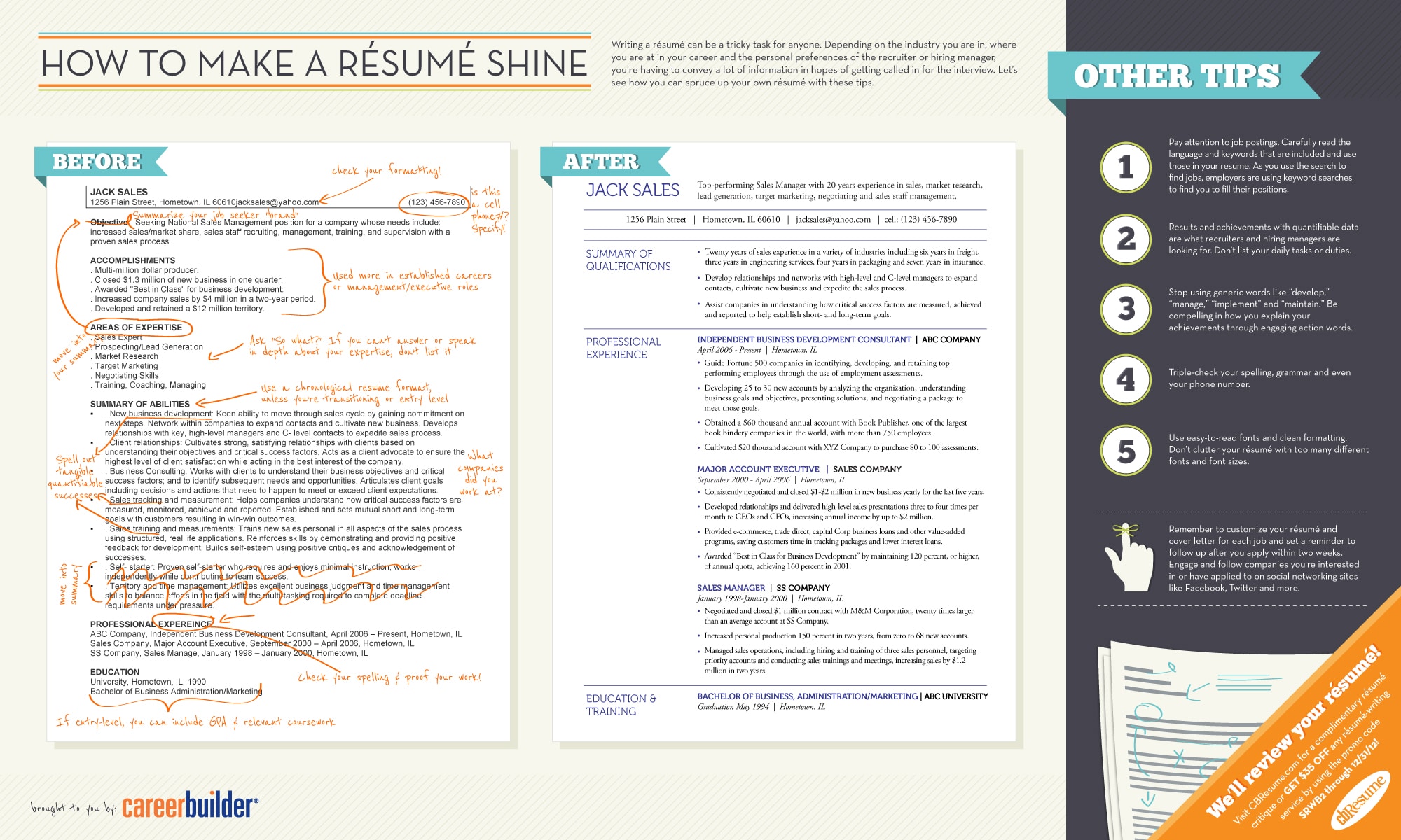 Resume Tips To Help You Land That Job [Infographic]