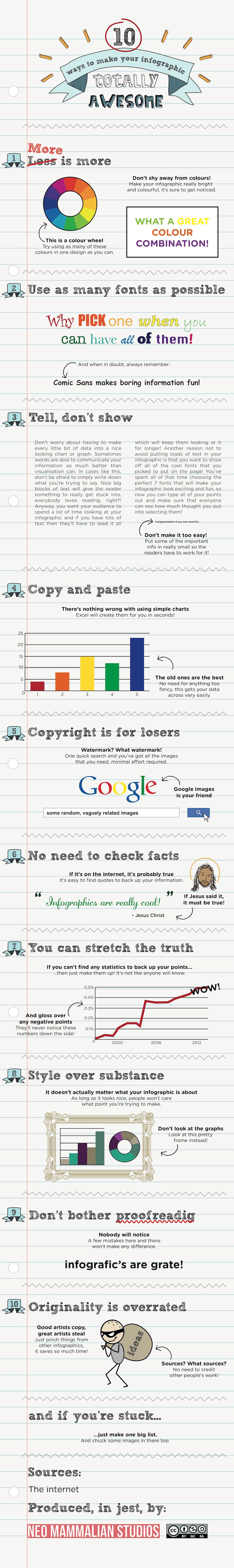 10 Sarcastic Ways To Make Infographics Impressive [Infographic]