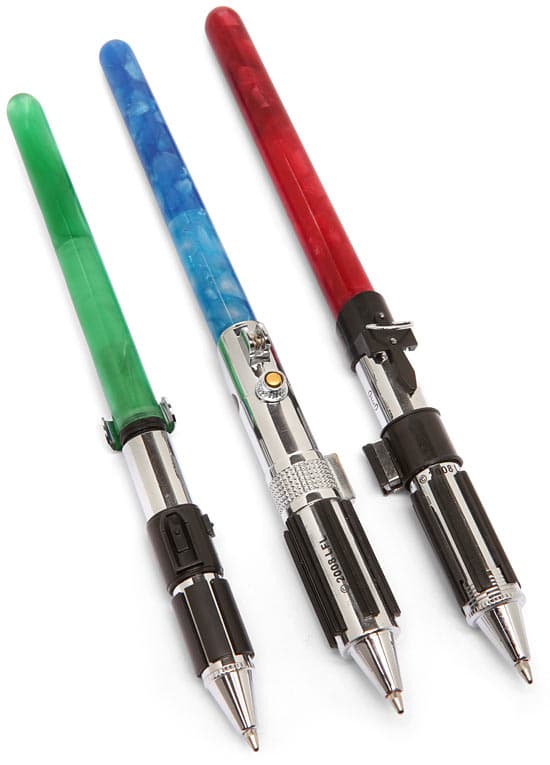 Star Wars Lightsaber Pens For The Scribbling Jedi