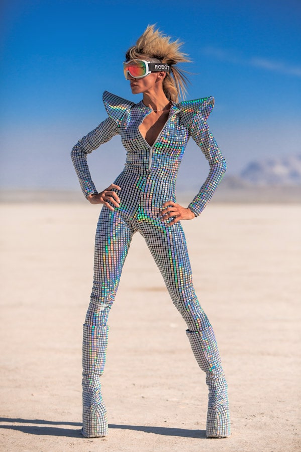 Disco Fever Catsuit For Attention Seeking Clubbers