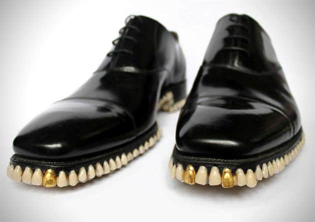 Horror Shoes Use Massive Amount Of Teeth For Soles