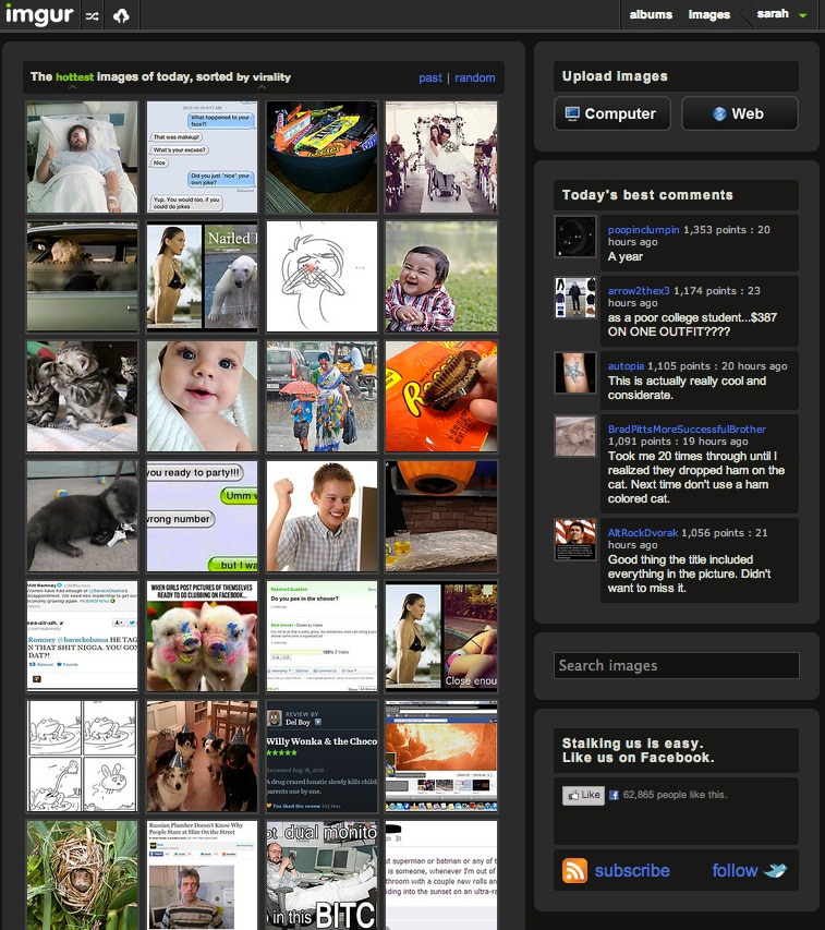 Introducing The New Imgur (Is It Like The Old Digg For Images?)