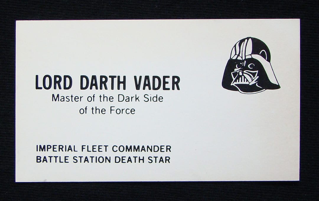 If Star Wars Characters Had Business Cards, They’d Look Like This