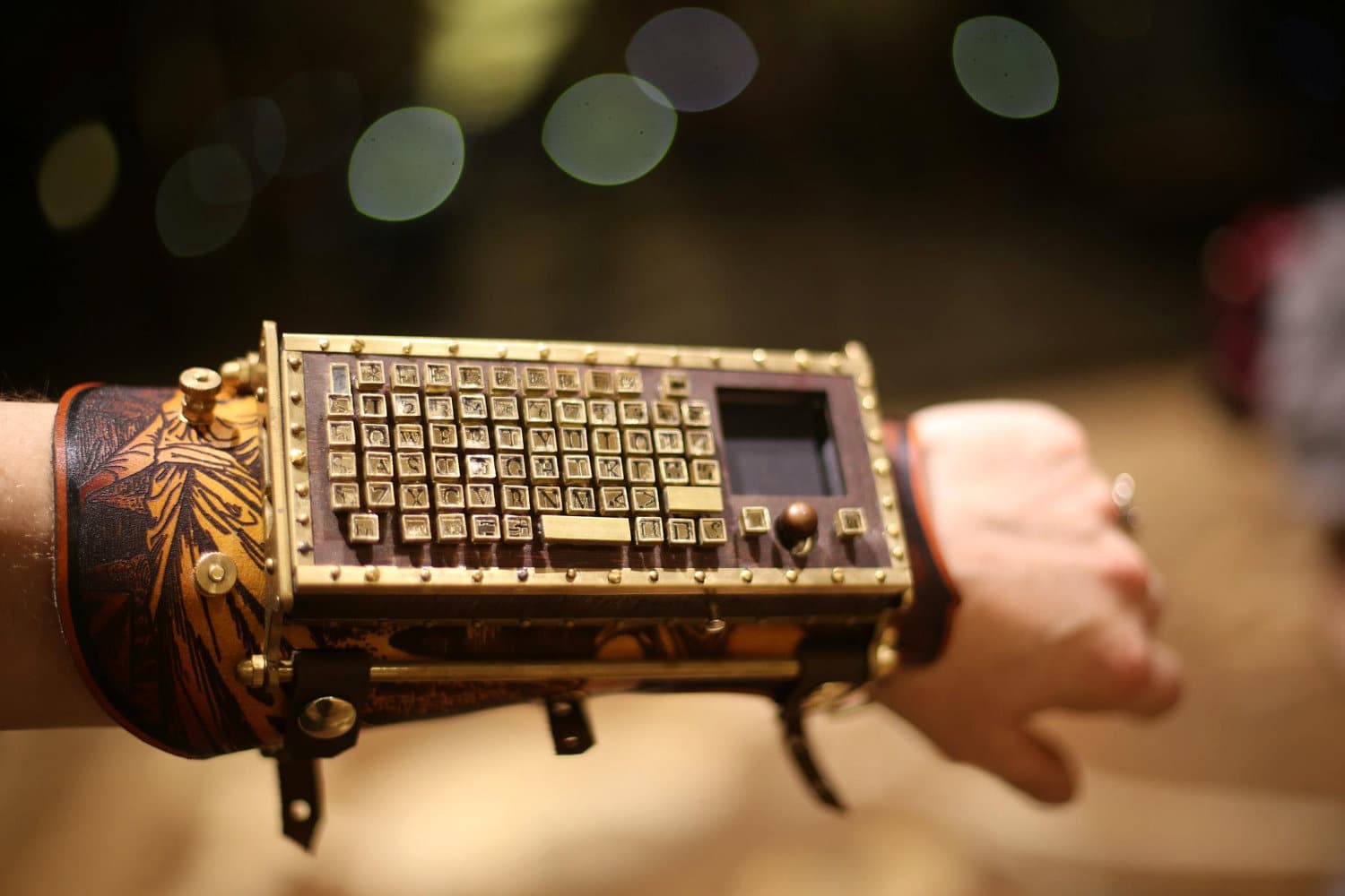 Working Bluetooth Arm Steampunk Keyboard Is Epically Cool
