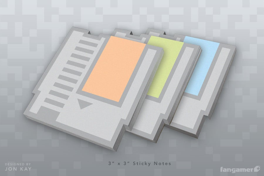 Creative Post-It Notes Now As Nintendo NES Cartridges