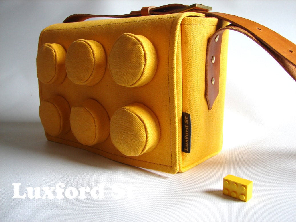 The Denim LEGO Block Inspired Handbag For Geek Girls With Style