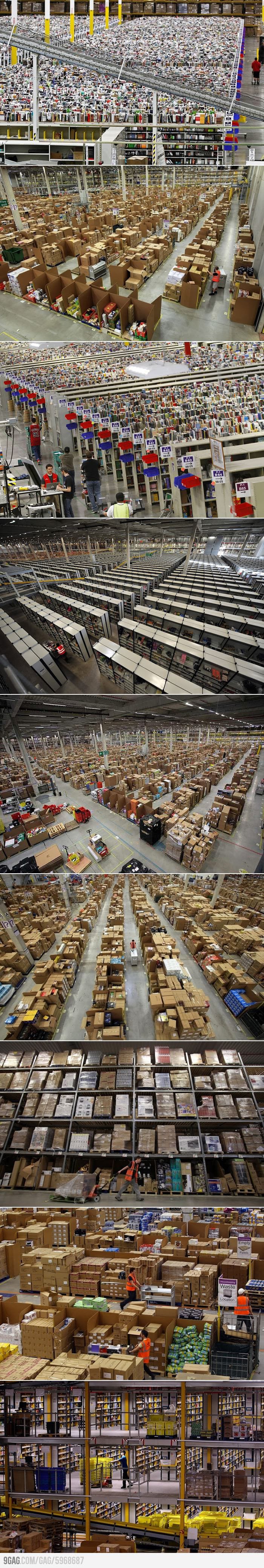 This Is What It Looks Like Inside An Amazon Warehouse