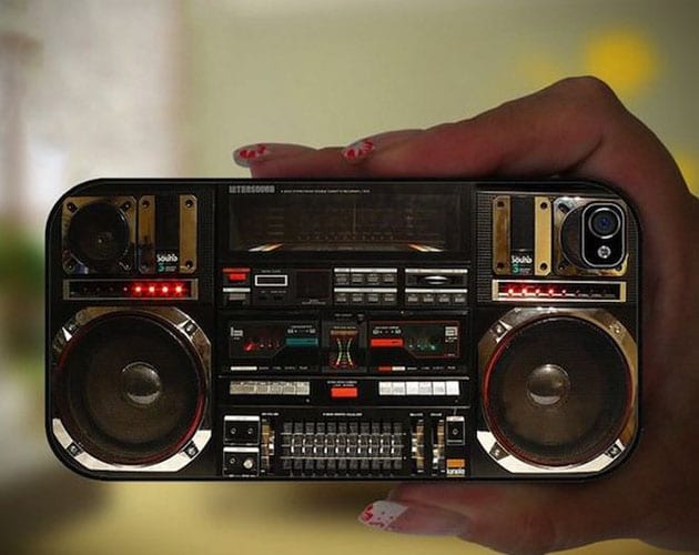 Impressively Intricate Boombox Retro Case For The iPhone 5