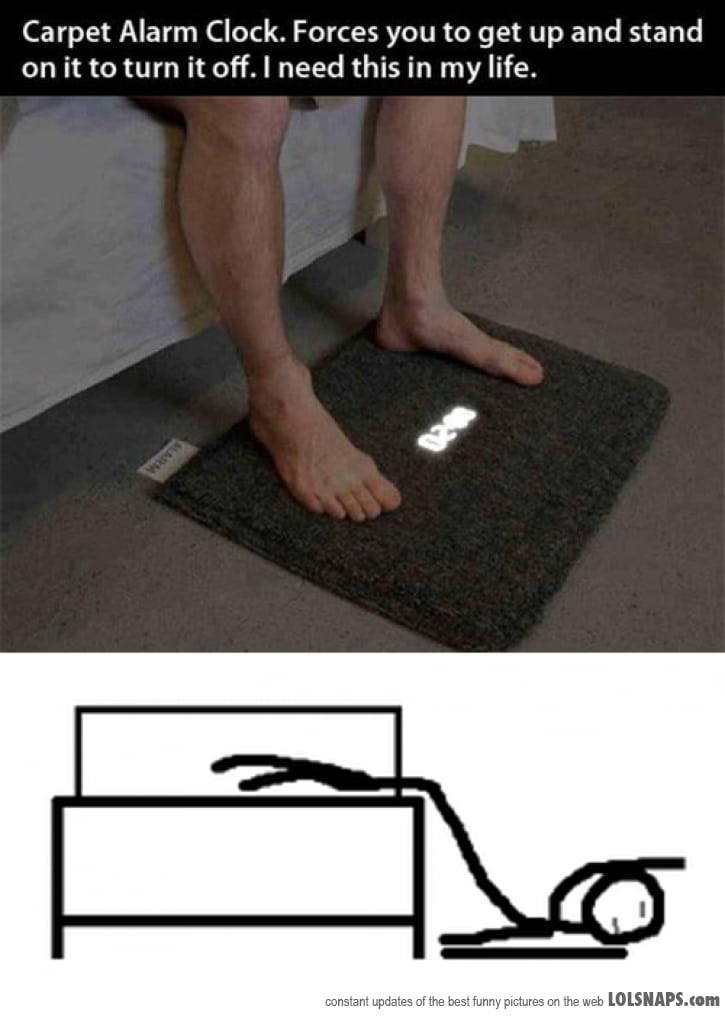Get Out Of Bed: Carpet Alarm Clock Forces You To Wake Up
