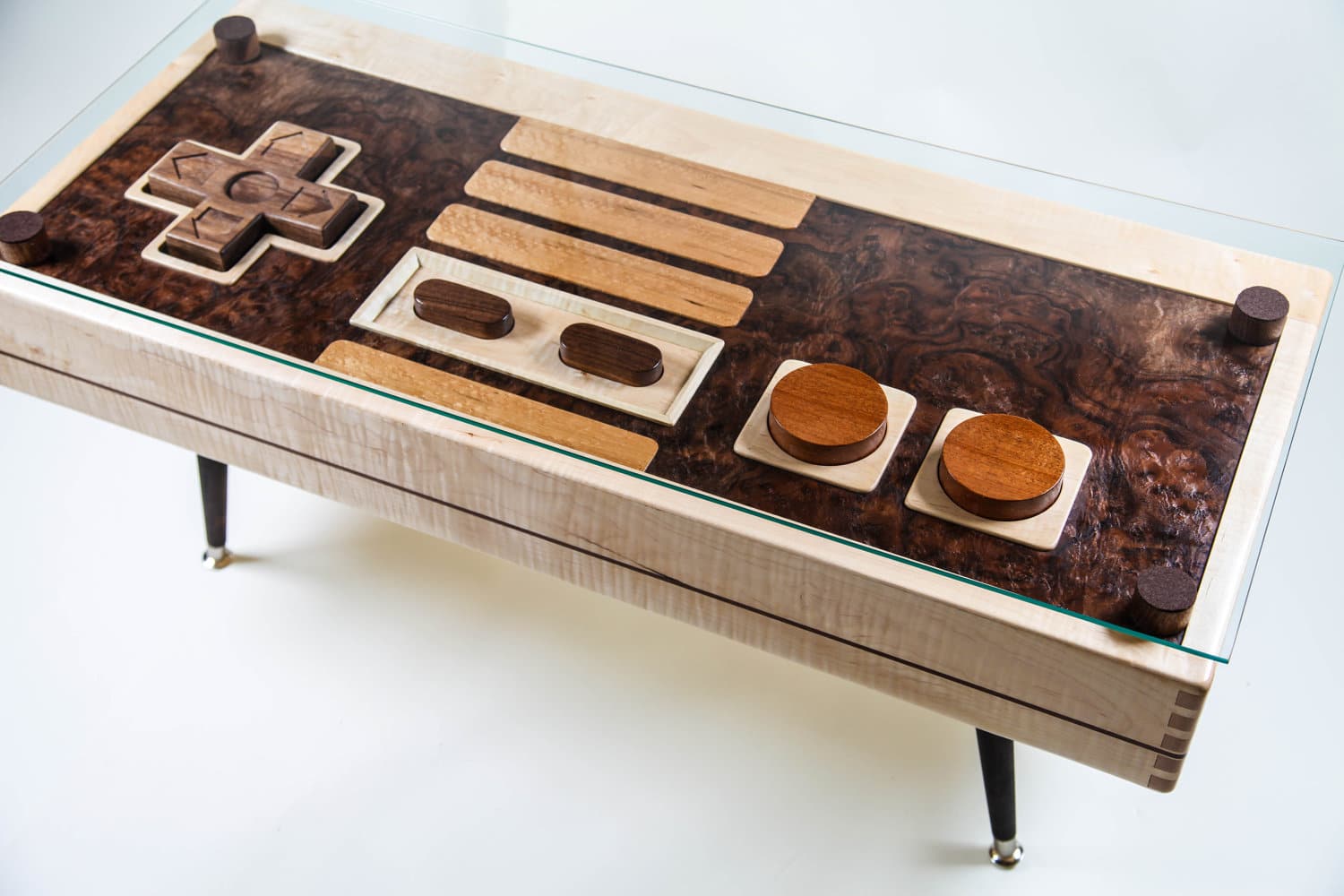 Functional Wooden NES Controller Coffee Table Available For $3,700