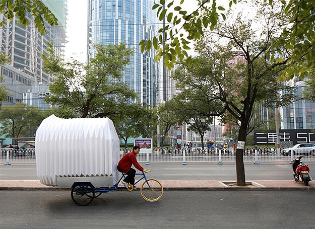 Portable House Big Enough For 2 People Fits On The Back Of A Tricycle