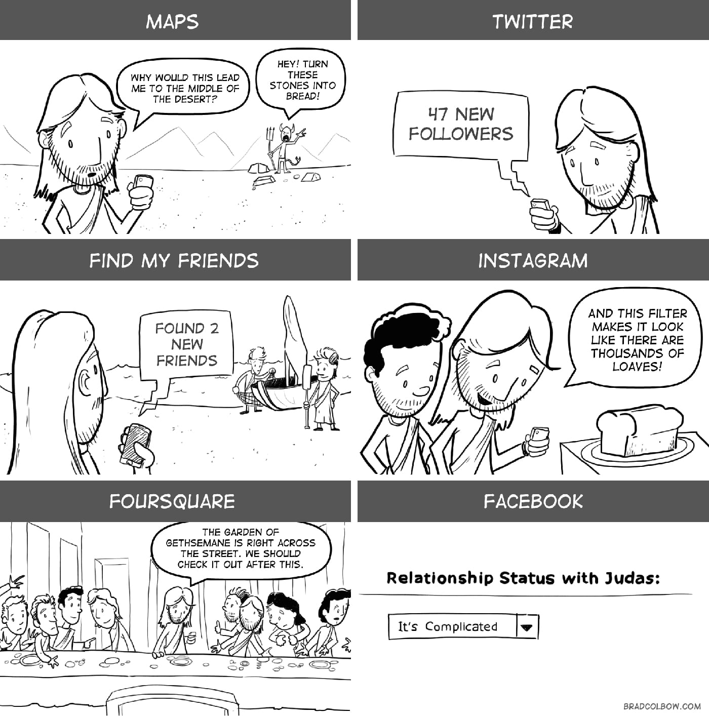 If Jesus Had An iPhone & Joined Twitter [Comic]